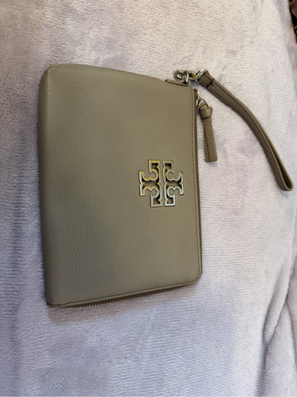 Tory Burch Leather Wristlet Clutch